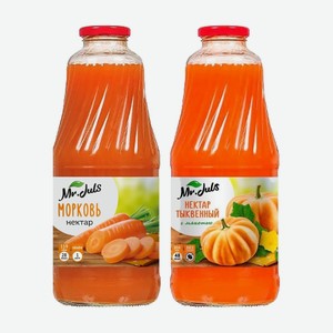 Нектар Mr.Juls 1л Тыква, Морковь в ассортименте