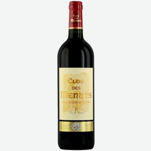 Вино  Кло де Меню , 2014, 2014, 750 мл, Красное, Сухое