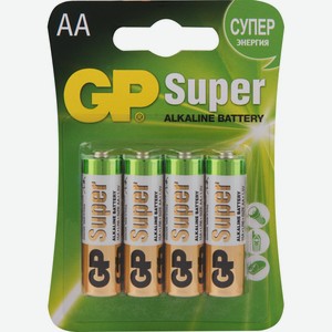Батарейки GP Super AA, 4шт