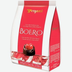 Шоколад Вергани,  Боэро  Конфеты с Вишней в Ликере,