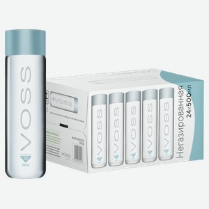 Минеральная вода Вода негазированная VOSS (24 шт.*0.5 л.) 0.5 л