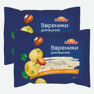 Вареники Домашние с картофелем и грибами Морозко 350 г