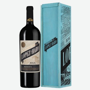 Вино Hacienda Lopez de Haro Reserva в подарочной упаковке 1.5 л