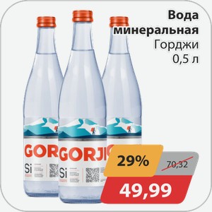 Вода минеральная Горджи 0,5л