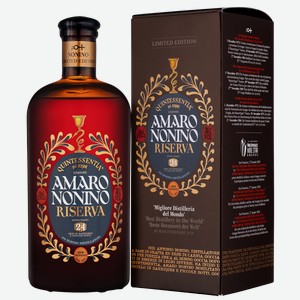 Ликер Quintessentia Amaro Nonino Riserva в подарочной упаковке 0.7 л