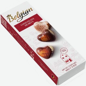 Шоколад Бельгиан, Шоколадные сердечки, 7 штук,