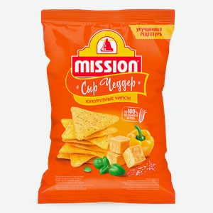 Чипсы кукурузные Mission чеддер 150гр
