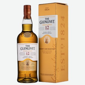 Виски The Glenlivet Aged 12 Years в подарочной упаковке 0.7 л