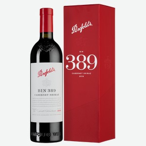 Вино Penfolds Bin 389 Cabernet Shiraz в подарочной упаковке 0.75 л