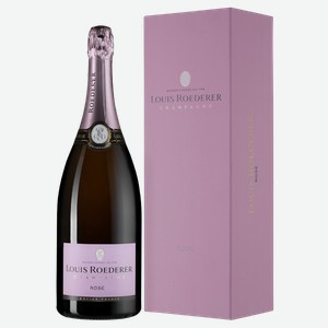 Шампанское Rose Brut в подарочной упаковке 1.5 л
