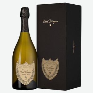 Шампанское Dom Perignon в подарочной упаковке 0.75 л