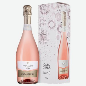 Игристое вино Prosecco Rose в подарочной упаковке 0.75 л