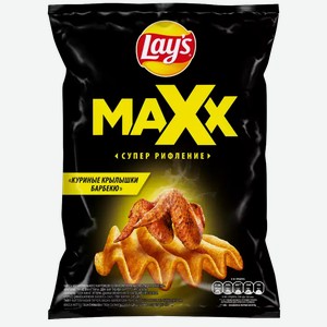 Чипсы Lay s Maxх Куриные Крылышки Барбекю 110Г