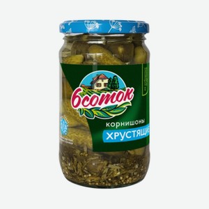 Корнишоны Хрустящие ст/б 350мл Шесть соток