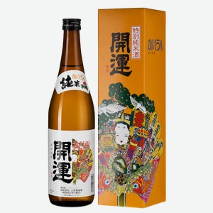 Саке Kaiun Tokubetsu Junmai в подарочной упаковке 0.72 л