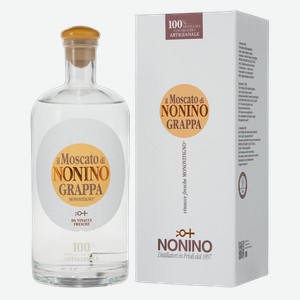 Граппа Il Moscato di Nonino в подарочной упаковке 0.7 л