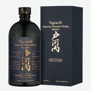 Виски Togouchi Aged 15 Years в подарочной упаковке 0.7 л