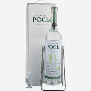 Водка Чистые Росы, в подарочной упаковке + качели 3л