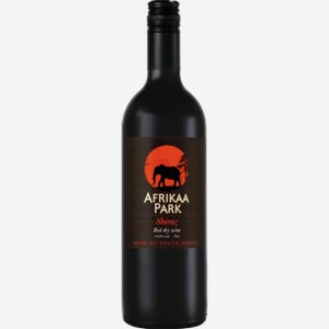 Вино АФРИКАА ПАРК Шираз красное, сухое, 0.75л
