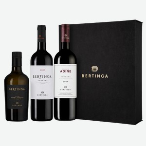 Вино в подарочном наборе Bertinga with Olive Oil 0.75 л
