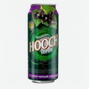 Нап. c/a  HOOCH Super со вкусом Черная смородина  ж/б 7,2% 0,45 Россия