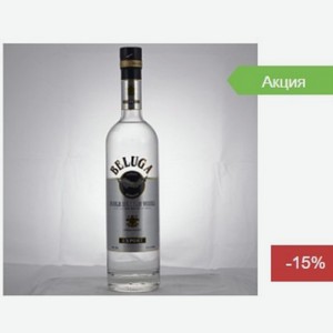 Водка  Белуга  Нобл, 40%, 0,5л Россия