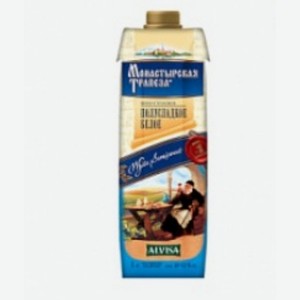 Вино белое полусладкое  Монастырская трапеза , 10%, 1л Россия