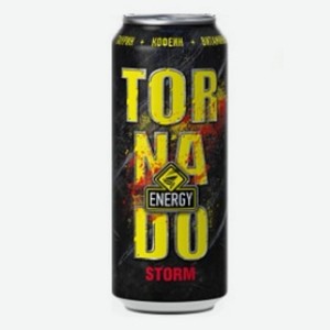 Напиток энерг. TornadoEnergy STORM б/ а ж/б 0,45 л Россия