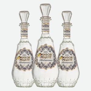 Водка Живой Рецепт в графине 0,5 л