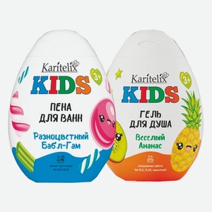 Пена для ванны, гель для купания детский Karitelix Kids в ассортименте 370 мл