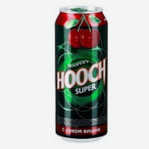 Han. c/a  HOOCH Super со вкусом Вишни  ж/б 7,2% 0,45л Россия