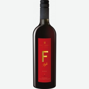 Вино Фанагория,  Ф-Стиль  Рубин, 750 мл, Красное, Полусладкое