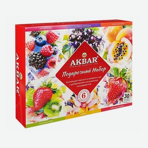 Чай АКБАР Ассорти 6 вкусов 30*1,8г