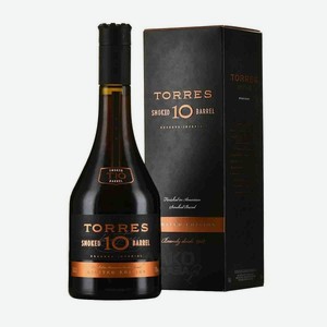 Бренди Torres 10 Smoked Barrel 38% 0,7л (подарочная упаковка)