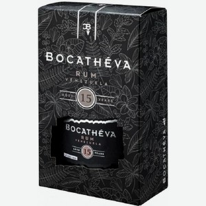 Ром  Бокасева  Венесуэла 15-летний, в подарочной коробке, 700 мл
