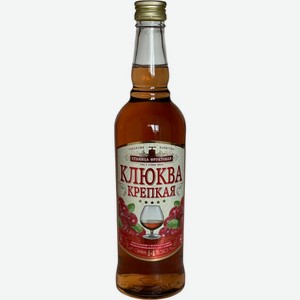 Вино фруктовое Станица Фруктовая Клюква крепкая полусладкая 14%, 750мл