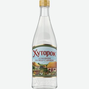 Ликер  Хуторок  Домашняя на Меду с Хреном, настойка горькая, 500 мл