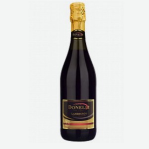 Игристое вино  Donelli  Lambrusco Rosso Dolce, 9,5%, 0,75л Италия