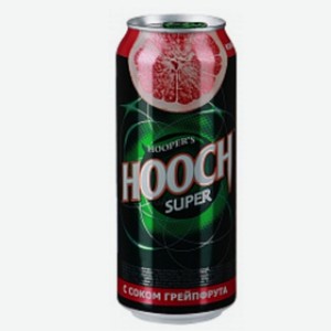 Haп. с/а  HOOCH Super со вкусом Грейпфрута  ж/б 7,2% 0,45л Россия
