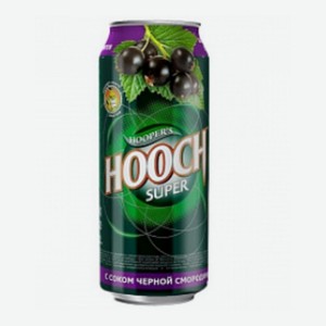 Нап. с/а  HOOCH Super  со вкусом Черная смородина ж/б 7,2% 0,45л Россия
