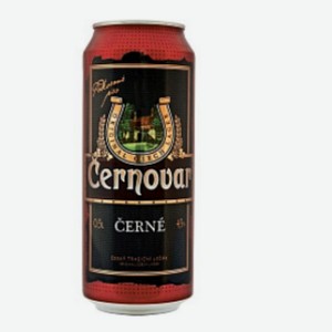 Пиво  Черновар  темное фильтр.ж/б 4,5% 0,5л, Чехия