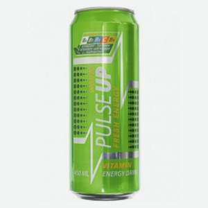 Напиток б/а тон. энергет. PULSE UP MOJITO FRESH ENERGY ж/б 0,45 л. Россия