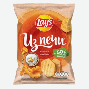 Чипсы LAY`S®, Из печи, Лисички в сметане, 85г