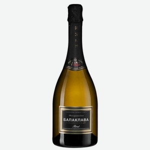БАЛАКЛАВА Шардоне ЗГУ Крым Российское Игристое Вино Белое Брют 12 0.75л