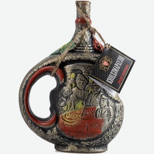 Вино  Джорджия Кантри Вайнс  Киндзмараули, в керамическом кувшине, 1000 мл, Красное, Полусладкое