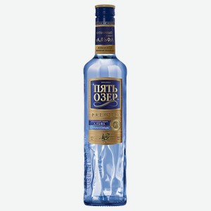Водка ПЯТЬ ОЗЕР, Премиум, 40%, 700мл