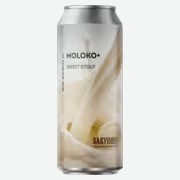 Пивной напиток Бакунин Moloko+ Sweet Stout темный 0,5 л ж/б
