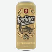 Пиво Berliner Geschichte Hefeweizen светлое 0,5 л ж/б