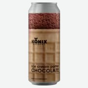 Пивной напиток Konix Brewery Ice Cream Porter Chocolate темный 0,45 л ж/б
