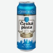 Пиво Ceska Pinta Nefiltrovane светлое 0,568 л ж/б